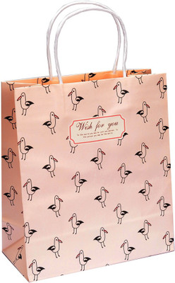 

Enwraps Printed Party Bag(White, Pack of 5)