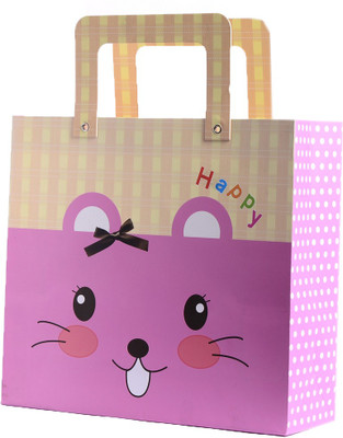 

Enwraps Printed Party Bag(Pink, Pack of 3)