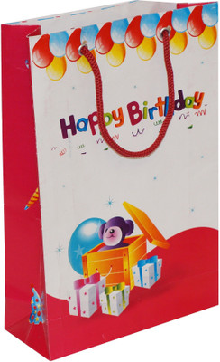 

Arrow Paper Bags Printed Party Bag(Multicolor, Pack of 100)