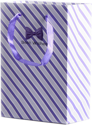 

Enwraps Printed Party Bag(Purple, Pack of 10)