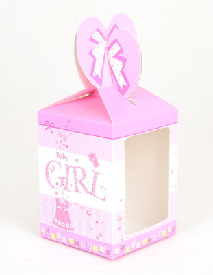 

Enwraps Pink Girl Dress Gift ( 6 PC) 10*10*14 (LBHcm) Printed Party Box(Multicolor, Pack of 6)