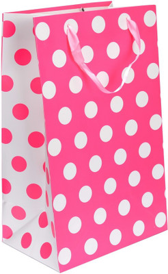 

Enwraps Printed Party Bag(Pink, Pack of 6)