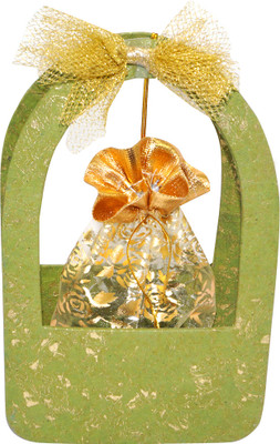 65% OFF on R S Jewels Paper Handmade Basket Gift Hamper Printed Party Box(Multicolor, Pack of 1)