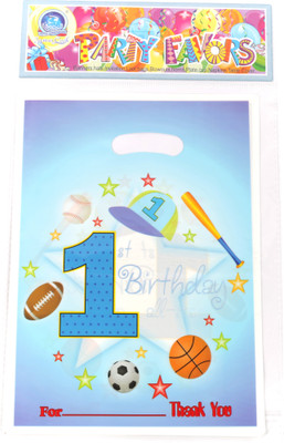 Funcart Sporty At 1 Small Printed Party Bag(Blue, Pack of 6) available at flipkart for Rs.165