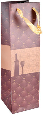

Enwraps Printed Party Bag(Brown, Pack of 6)
