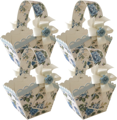 

Crack of Dawn Crafts Printed Party Pouch(Blue, Pack of 4)