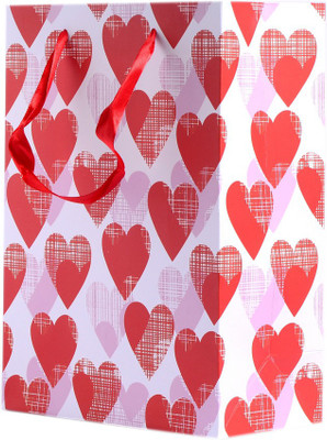 

Enwraps Printed Party Bag(Red, Pack of 4)