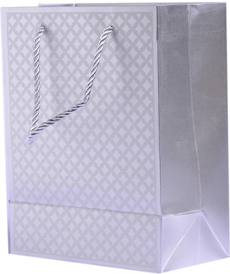 

Enwraps Solid Party Bag(Silver, Pack of 4)