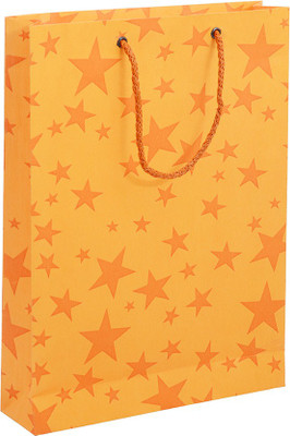 Bdpp Paper Processers Premium Gift Printed Party Bag(Yellow, Pack of 10)