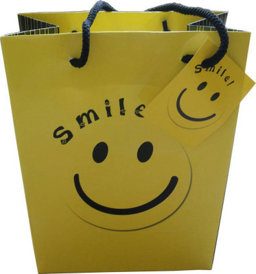 

Paper Bag Zone Printed Party Bag(Yellow, Pack of 10)