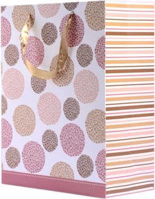 

Enwraps Printed Party Bag(Brown, Pack of 6)