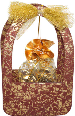 65% OFF on R S Jewels Handmade Recycled Paper Gift Basket Printed Party Box(Multicolor, Pack of 1)