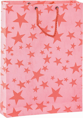 

Bdpp Paper Processers Premium Gift Printed Party Bag(Pink, Pack of 10)
