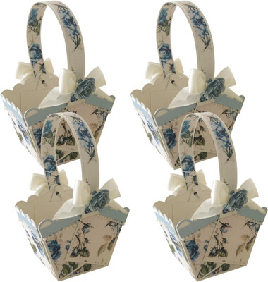 

Crack of Dawn Crafts Printed Party Pouch(Blue, Pack of 4)