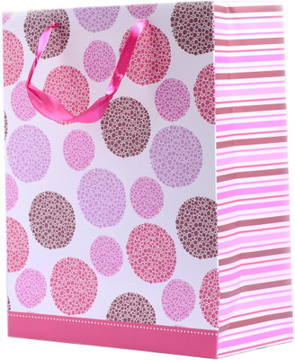 

Enwraps Printed Party Bag(Pink, Pack of 4)