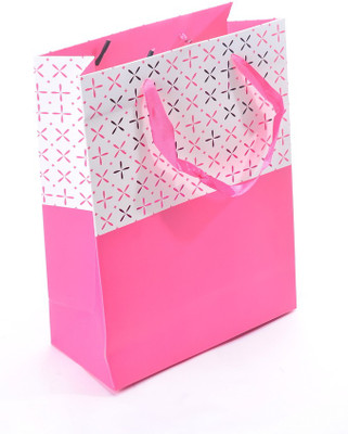 

Enwraps Printed Party Bag(Pink, Pack of 6)