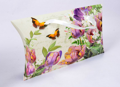 

Enwraps Curved Flower Print Small (3 pcs) Printed Party Bag(Multicolor, Pack of 3)