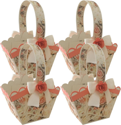 

Crack of Dawn Crafts Printed Party Pouch(Red, Pack of 4)
