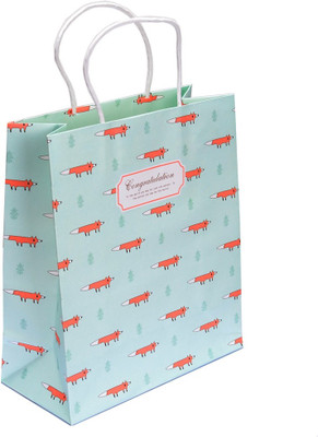 

Enwraps Printed Party Bag(Green, Pack of 5)