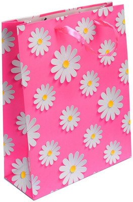 

Enwraps Printed Party Bag(Pink, Pack of 4)