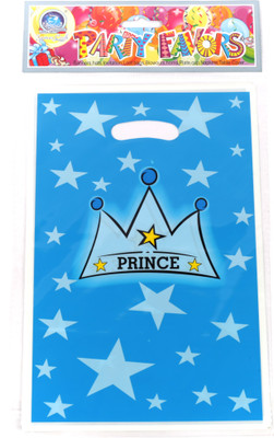 

Funcart Prince Crown Lootbag Printed Party Bag(Blue, Pack of 6)