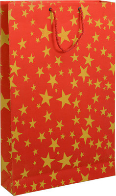 

Bdpp Paper Processers Premium Gift Printed Party Bag(Red, Gold, Pack of 10)
