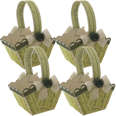 

Crack of Dawn Crafts Printed Party Pouch(Green, Pack of 4)