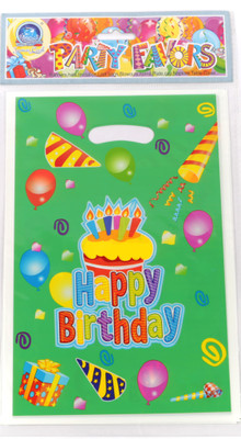 

Funcart Frolic Birthday Lootbag Printed Party Bag(Green, Pack of 6)