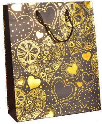 

Enwraps Yellow Heart Print Big (3 pcs) Printed Party Bag(Multicolor, Pack of 3)