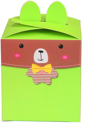 

Enwraps Printed Party Box(Green, Pack of 10)
