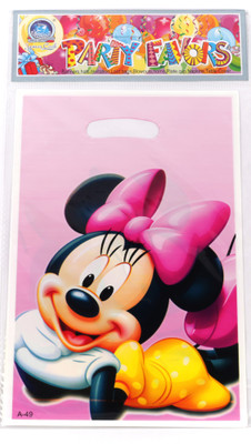 

Funcart Minnie Mouse Lootbag Printed Party Bag(Pink, Pack of 6)