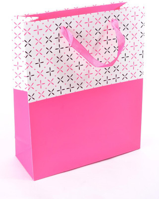 Enwraps Printed Party Bag(Pink, Pack of 4)
