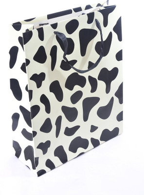 

Enwraps Printed Party Bag(Black, Pack of 4)