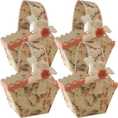 

Crack of Dawn Crafts Printed Party Pouch(Red, Pack of 4)