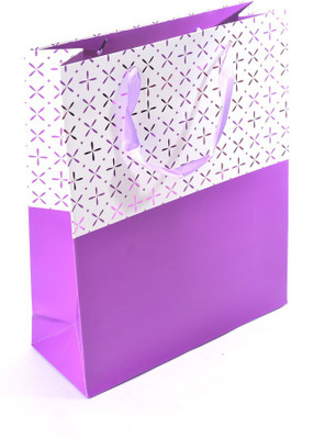 

Enwraps Printed Party Bag(Purple, Pack of 4)