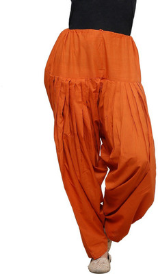Pistaa Cotton Blend Solid Patiala