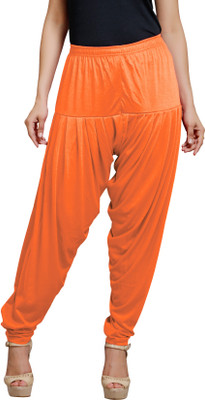 

Goodtry Viscose Solid Patiala, Orange