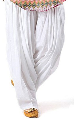 

BanTiw Cotton Solid Patiala, Cream