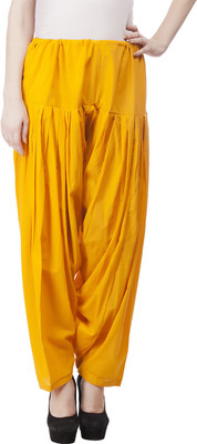 Pistaa Cotton Blend Solid Patiala