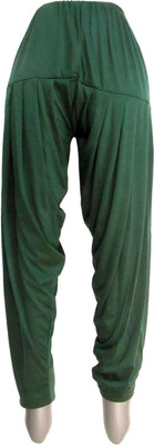 

Revinfashions Viscose Solid Patiala, Dark green