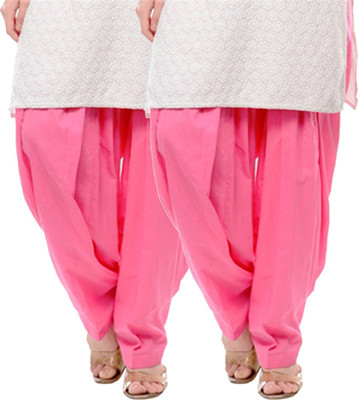 

NGT Cotton Solid Patiala, Twin pink