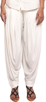 

Sanmarsh Cotton Solid Patiala, White