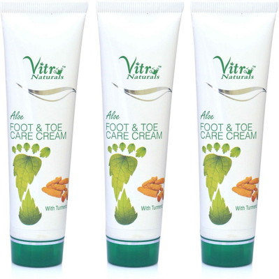 

Vitro Naturals Pack of 3 Aloe Foot & Toe Care Cream 50 gm(50 g, Set of 3)