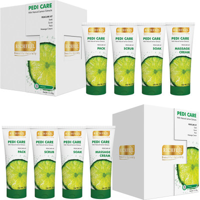 

Richfeel Pedi Care with Natural Lemon Etracts (3 Appilcations) (Pack Of 2)(200 g, Set of 4)