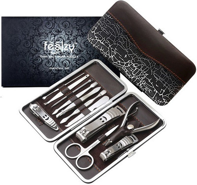 

Foolzy 13 in 1 Nail Care Leather Travel & Grooming Kit(250 g, Set of 13)