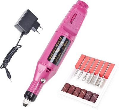 

Topnail Electric Manicure Pedicure Drill Machine for Nail Art Work with Variable speed adjustment(200 g, Set of 8)
