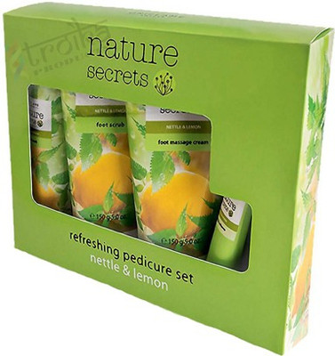 

Oriflame Sweden Nature Secrets Refreshing Pedicure Set Nettle & Lemon(400 ml, Set of 4)