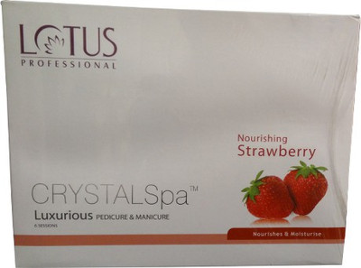 

Lotus Professional Crystal Spa Strawberry Luxurious Pedicure & Manicure Kit(495 g, Set of 6)