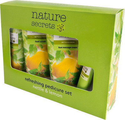 

Nature Secrets Refreshing Pedicure Set Nettle & Lemon 4pcs(460 g, Set of 4)