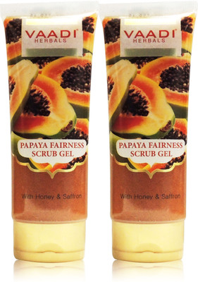 

Vaadi Herbals Papaya Fairness Scrub Gel Pack of 2(220 g, Set of 2)